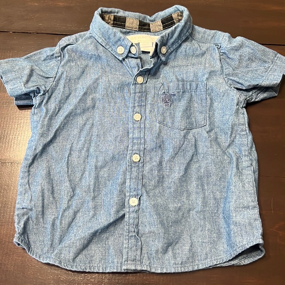 Burberry Baby button down polo.